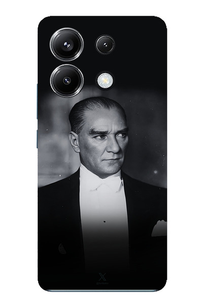 TechTree أناقة ورقيمة متوافقة مع Poco X6 PRO: حافظة سيليكون مطبوع مع سموكن أت...