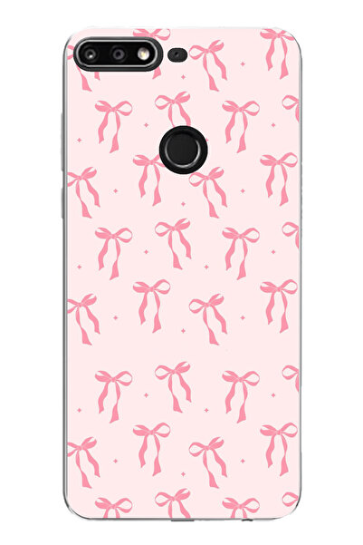 TechTree حافظة سيليكون مطبوع متوافقة مع هاتف هواوي Y7 2018 - هونر 7C بنمط فيو...