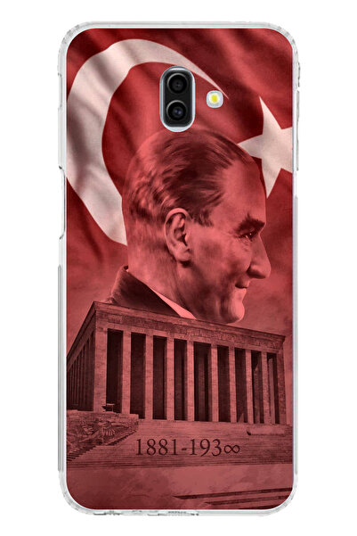 TechTree حافظة سيليكون متوافقة مع هاتف سامسونج جالاكسي J6 PLUS تحمل صورة أتات...