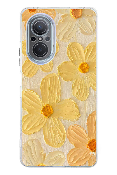 TechTree حافظة سيليكون متوافقة مع هاتف هواوي نوفا 9 Se بلمسة الشمس الصفراء دي...