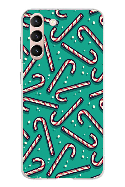 TechTree حافظة سيليكون متوافقة مع هاتف سامسونج جالاكسي S21 لعام مطبوع مع حلوى...