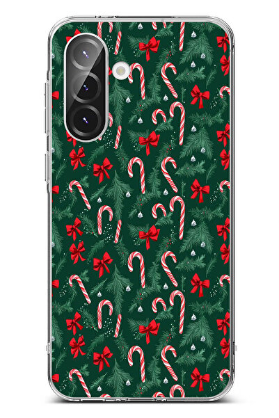 TechTree حافظة سيليكون متوافقة مع هاتف سامسونج جالاكسي A56 لعيد الميلاد وشجرة...