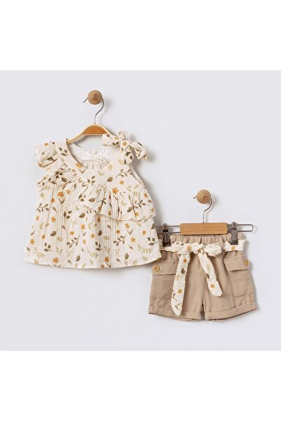 Bebüş بلوزة بيبوش للبنات مجموعة من قطعتين 15650