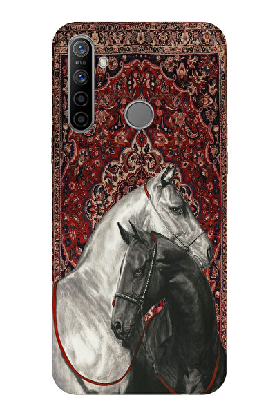 TechTree حافظة سيليكون متوافقة مع هاتف Realme 5i - 6i - C3 ذات تصميم تقليدي ع...