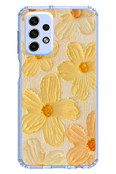 TechTree حافظة سيليكون متوافقة مع هاتف سامسونج جالاكسي A33 بلمسة الشمس الصفرا...