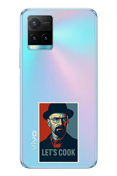 TechTree حافظة سيليكون متوافقة مع هاتف Vivo Y21s Lets Cook Banner مطبوع