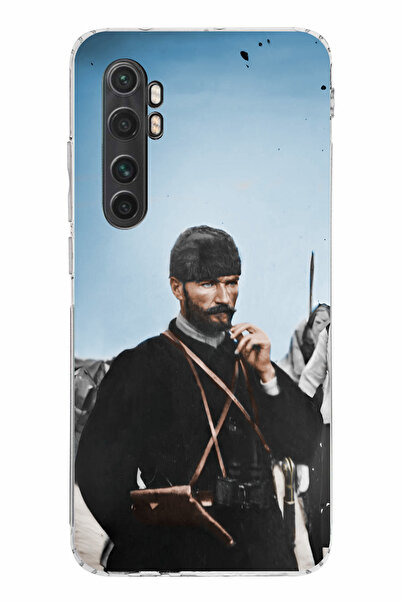 TechTree حافظة سيليكون متوافقة مع هاتف Mi Note 10 Lite من أتاتورك مطبوع