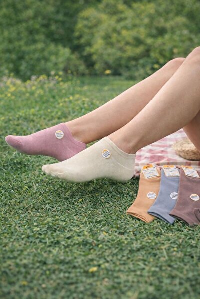 Dündar Plus Kadın Modal Patik Asorti 4'lü