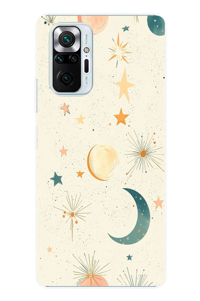 TechTree حافظة سيليكون متوافقة مع هاتف Redmi Note 10 PRO ذات خلفية كريمية وقم...