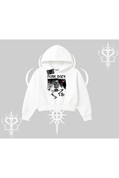 Tarzsokak Світшот з капюшоном Punk Rock Chaos Skeleton Riot