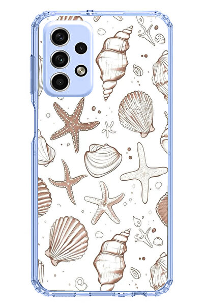 TechTree حافظة سيليكون مطبوع متوافقة مع هاتف سامسونج جالاكسي A33 باللون البني...