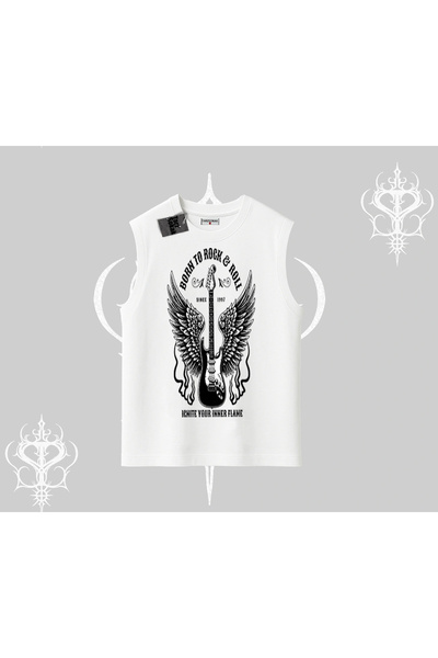 Tarzsokak Αμάνικο μπλουζάκι Born to Rock Κληρονομιά της Αιώνιας Φλόγας