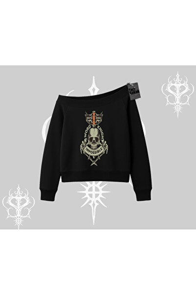 Tarzsokak Dukserica sa okruglim izrezom Sword Knight Skull Impossible Street ...
