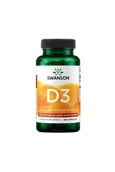 SWANSON Vitamin D3 2000 IU 250 Capsule