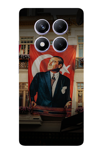 TechTree حافظة سيليكون متوافقة مع هاتف Redmi Note 14 PRO PLUS بتفاصيل العلم ا...