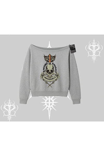 Tarzsokak Dukserica sa okruglim izrezom Sword Knight Skull Impossible Street ...