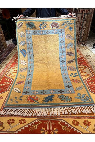 RD RAMAZAN DAĞ EL HALI SANATI El Dokuma Uşak Halısı KökBoya Ebat 204x132
