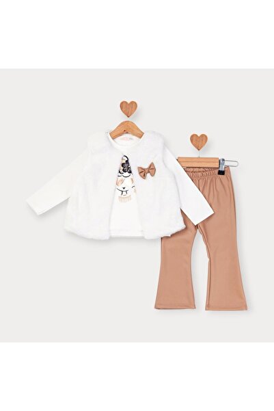 Baby Rose 3-компонентен комплект момичешки кожени панталони в испански стил с...