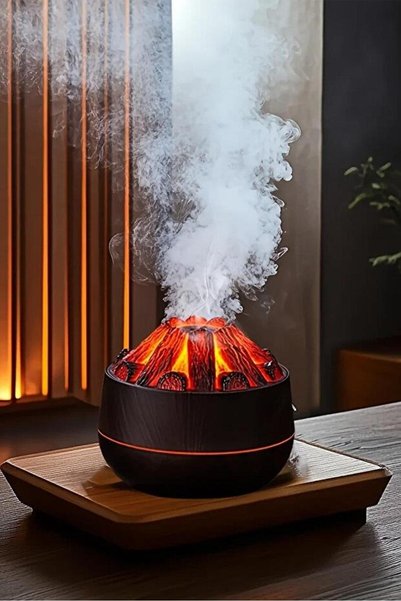 TelkurTeknoloji Ferro E351Ultrasonik Hava Nemlendirici Aromatik Oda Kokusu Led Işıklı 300ml Buhar Makinesi