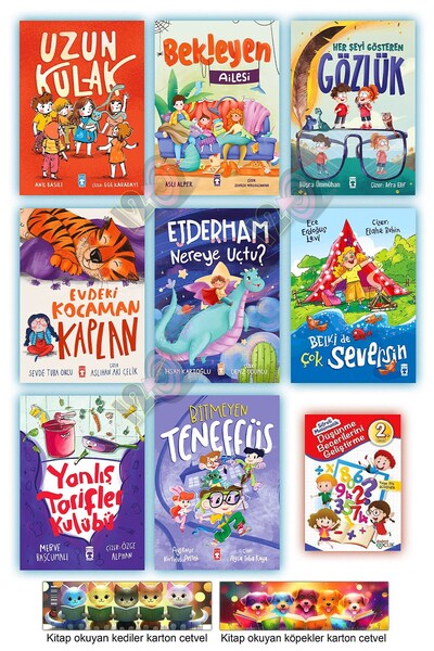 Timaş Çocuk 1. 2. Sınıf Uzun Kulak Bekleyen Ailesi Her Şeyi Gösteren Gözlük E...