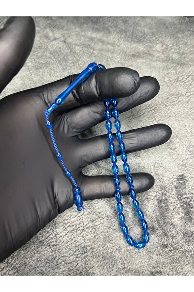 Mos Tespih سبحة بروكار بلون العنبر البارز ذات تصميم راقٍ ونظامي