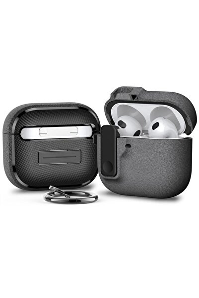 UnDePlus سماعات أبل إيربودز 4. حافظة متوافقة مع نيسيل مع حامل وقفل من مادة TPU الممتازة غير اللامعة