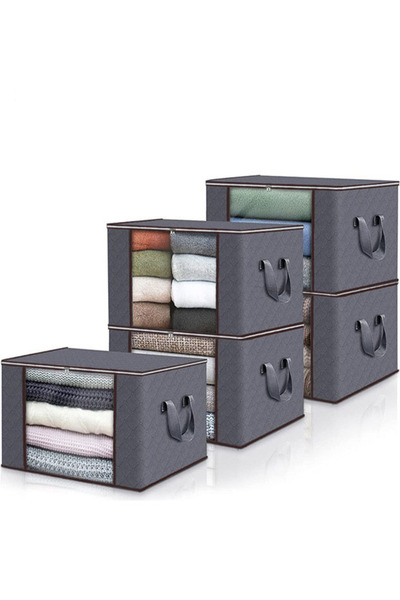 GZYIZHOU 5 Pack Large Storage Bags Organizers for Blanket,Comforter Clothing ...