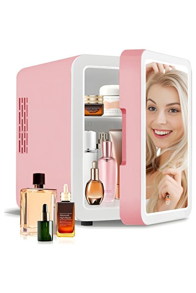 Teno Pink Cosmetic Fridge - Travel-Friendly Skincare Essential