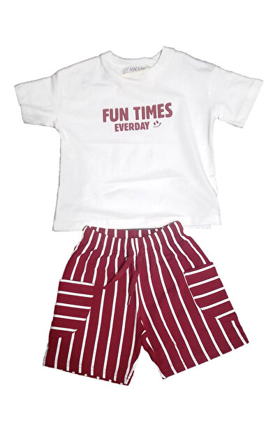 Mackays Момчешки комплект с раирани шорти 4150-051