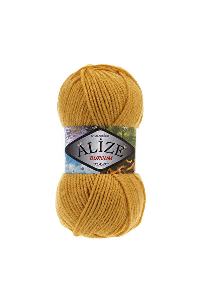 Alize Kazak, Hırka, Amigurumi İpi | Burcum Klasik El Örgü İpliği | 002 | %100 Akrilik | 100gr 210mt |