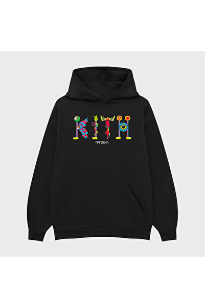 PURE EFFECT Hanorac unisex KITH NANZUKA cu imprimeu 3 Thread Ş cu căptușeală ...