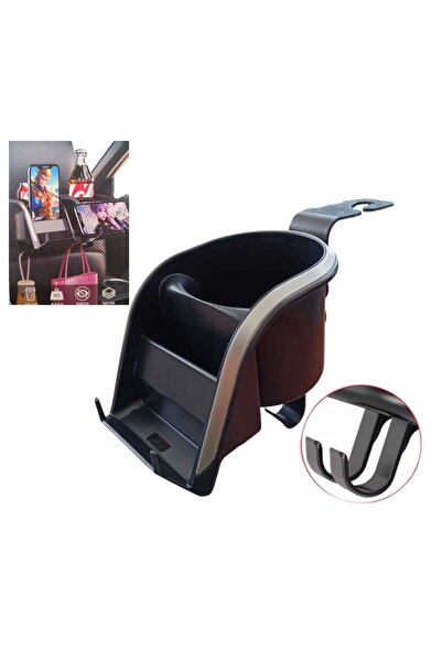 Marsilyan Seat Back Phone Cup Holder Organizer Black Y-910 Ieg-Otoaks