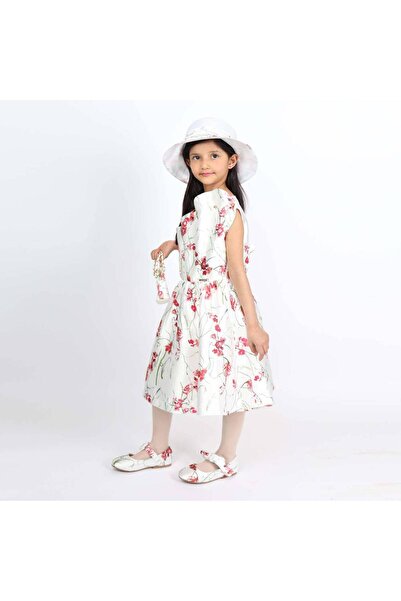 Mamnon فستان ابيض مورد