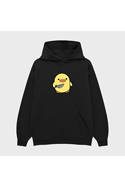 PURE EFFECT سويت شيرت للجنسين من BIÇAKLI CİVCİV Ba مطبوع İplik Şar مبطن بالصو...