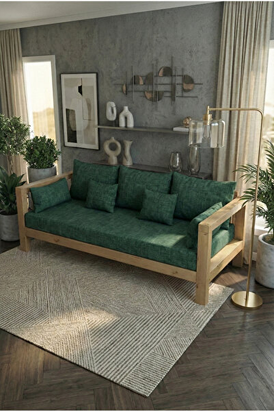 woodwork antalya SHEFIELD AHŞAP 3LÜ KANEPE