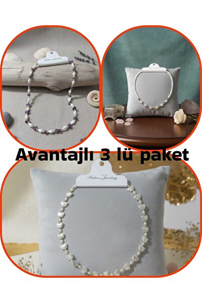 trendhazan A KALİTE AVANTAJLI 3 LÜ PAKET DOĞALTAŞ+AKRİLİK ÖZEL TASARIM KADIN ...