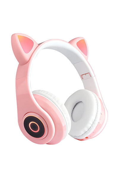 Teno Pink Cat Ear Headphones B39
