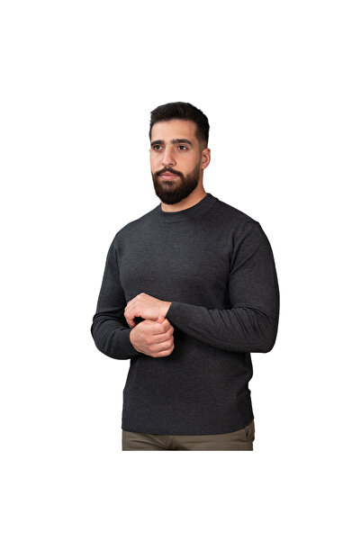 Giordano Men’s Mock Neck Jersey Knit Relaxed Fit Sweater