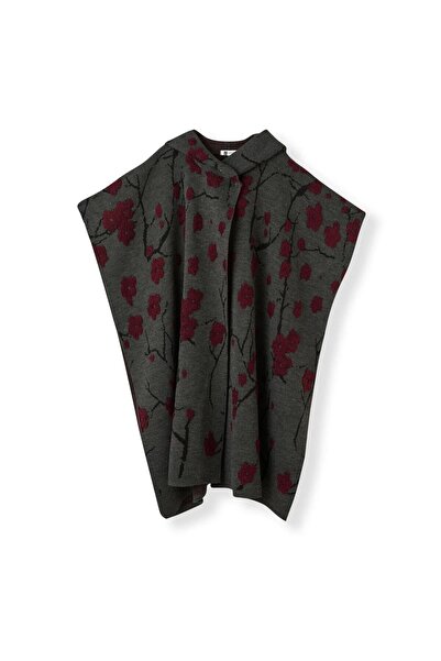 Uludağ Triko Embossed Hooded Kepenek