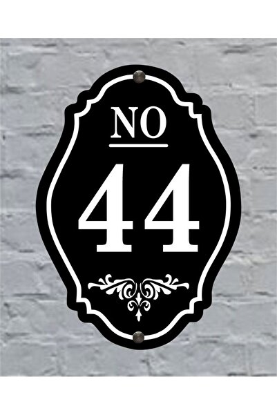 zafrakreklam رقم موقع - رقم شقة - رقم باب - رقم فيلا - رقم جدار 25×18 سم، رقم خارجي 44، أربعة وأربعون