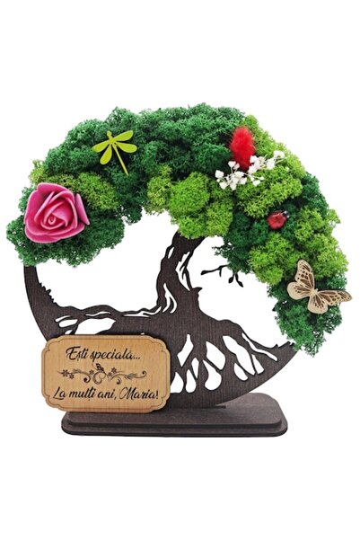 OEM Pictură decorativă Arborele Vieții cu licheni stabilizați