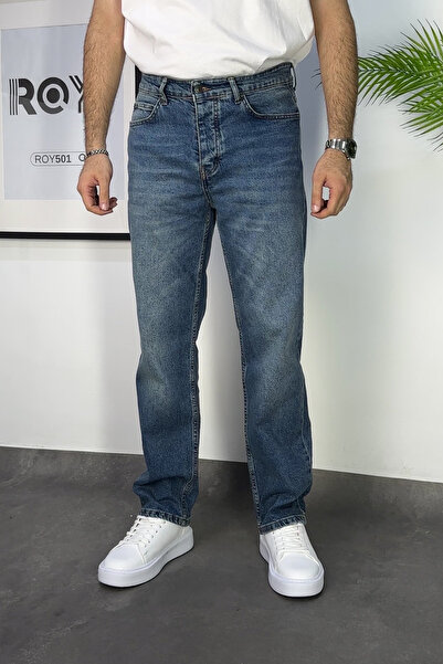 ROY501 Men's Regular Pants Flexible Comfortable Fit Men's Regular Jeans Regular Jeans Men's Jean Regular Pants
