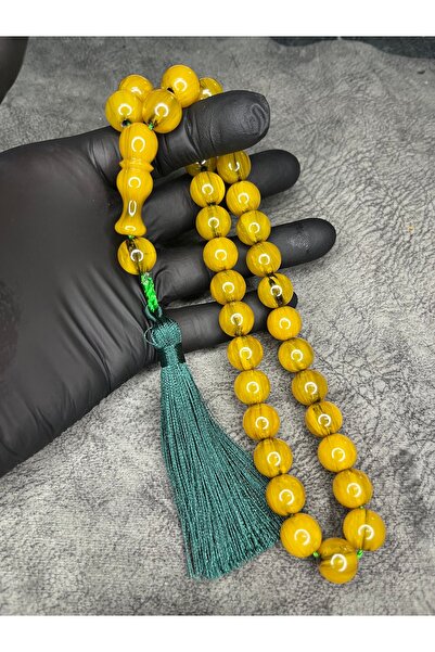 Mos Tespih Mărgele de rugăciune de chihlimbar cu șnur de dimensiuni mari, cu ...
