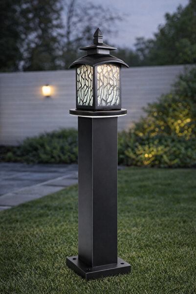 genric فانوس حديقة 1 متر خارجي اسود E27