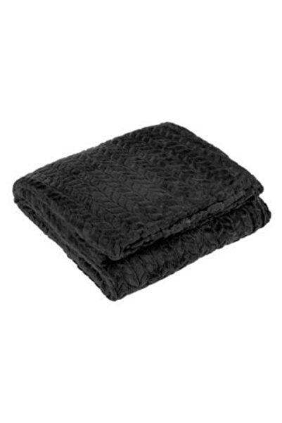 Tessari Black Winter Blanket for Armchair 160 x 130 cm
