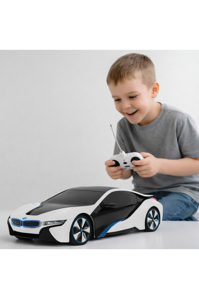 Rastar R/C Remote Control Car BMW i8 White 1:24