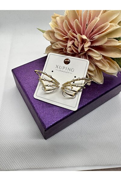 XUPING JEWELRY أقراط فولاذية بمظهر حجر الزركون