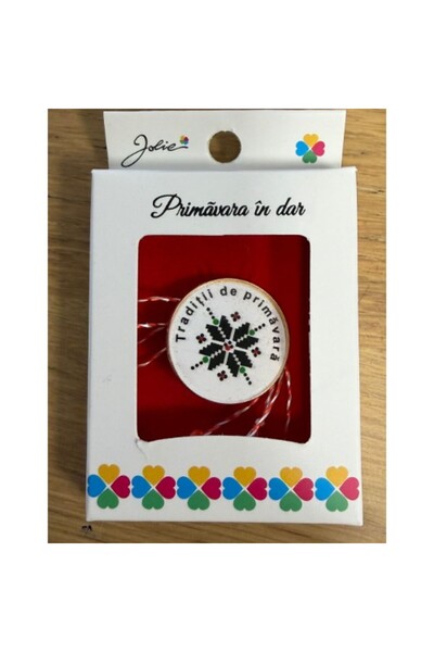 Flippy Martisor Brosa Mica in Cutie, Dimensiune Brosa 2.5-3 cm, Material Meta...