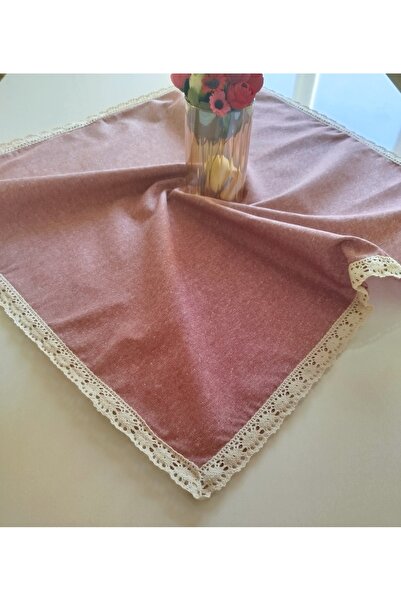 denizli hatırası Soft Linen 100% Cotton Nostalgia Guipure Easy-Iron Tablecloth