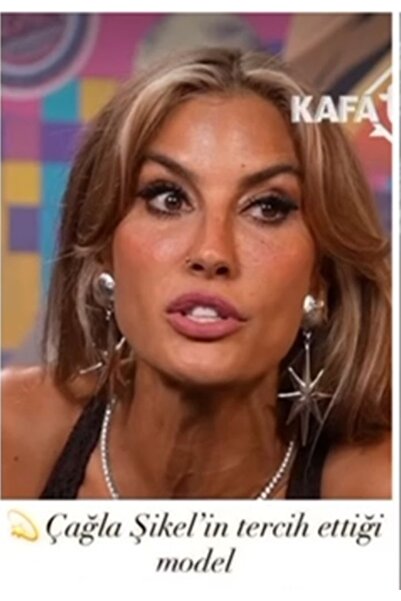 mos&more by mosev Gold Çağla Şikel Büyük Yıldız Küpe